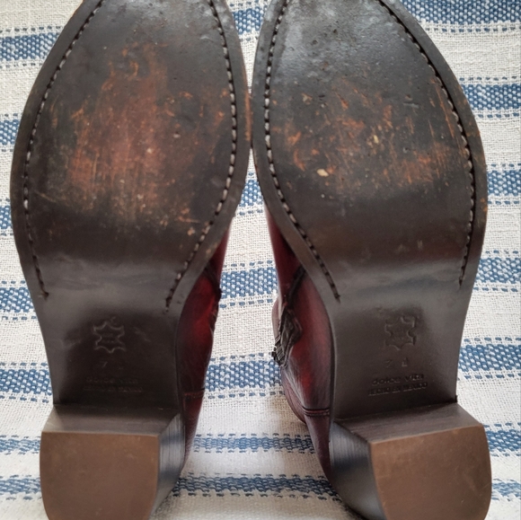 Dolce Vita Red Leather Boots - Picture 4 of 5